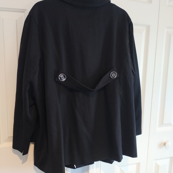 Dialogue QVC Black Woven Women's Blazer Jacket 2X - Picture 2 of 15